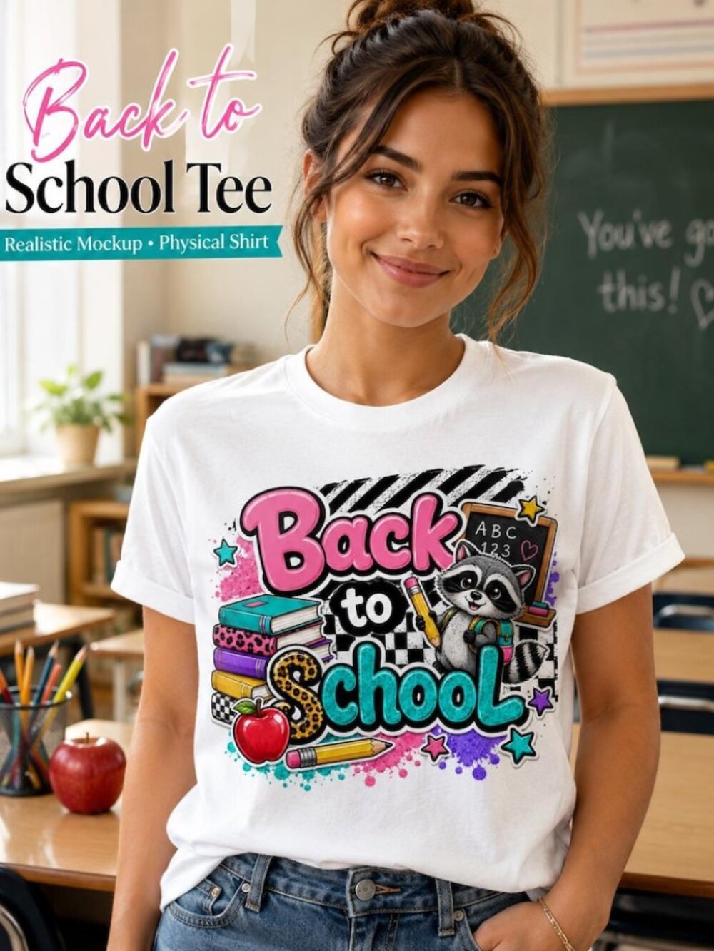 Raccoon Teacher Shirt, Back to School Classroom Apparel, First Day School Spirit